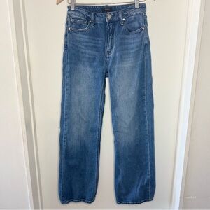 QUINCE Stretch Denim Wide Leg Jeans Women’s 27 Medium Wash